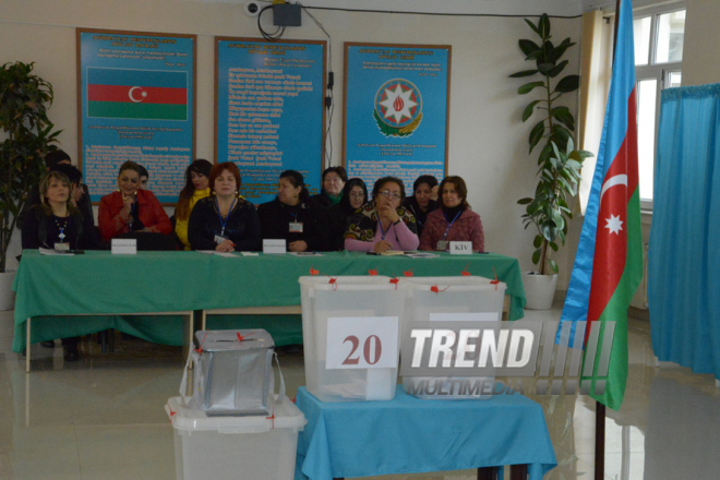 Azerbaijani parliamentary election kicks off. Baku, Azerbaijan, Nov.01, 2015